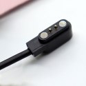 Ładowarka magnetyczna 2-pin 2.8 mm do smartwatchy 60 cm - czarna