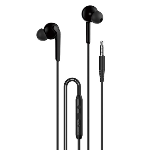 Słuchawki przewodowe dokanałowe X3+ USB-C - czarne