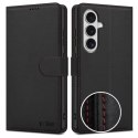 Etui futerał zamykany z podstawką na Samsung Galaxy S26 Wallet - czarno czerwony