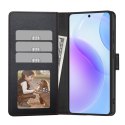 Etui futerał zamykany z podstawką na Samsung Galaxy S26 Wallet - czarno czerwony