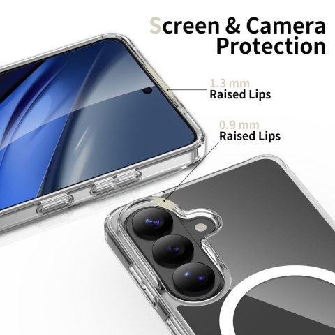 Etui pokrowiec case na Samsung Galaxy S26+ FlexAir Hybrid MagSafe - przezroczysty
