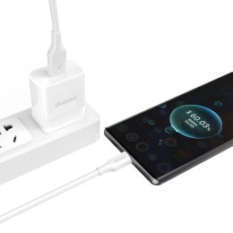 Kabel przewód USB-A - micro USB 6A 1.2 m - biały