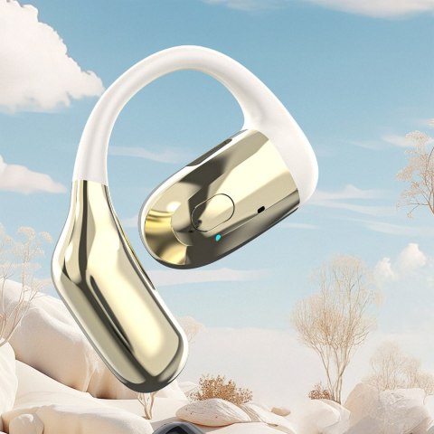 Słuchawka zauszna uniwersalna do obu uszu U4Pro Bluetooth - beżowo złota
