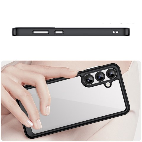 Etui pokrowiec z elastyczną ramką do Samsung Galaxy A36 Outer Space Case - czarny