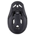 Kask rowerowy pełny z odpinanym daszkiem 57-62 cm - czarny