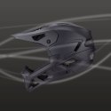 Kask rowerowy pełny z odpinanym daszkiem 57-62 cm - czarny