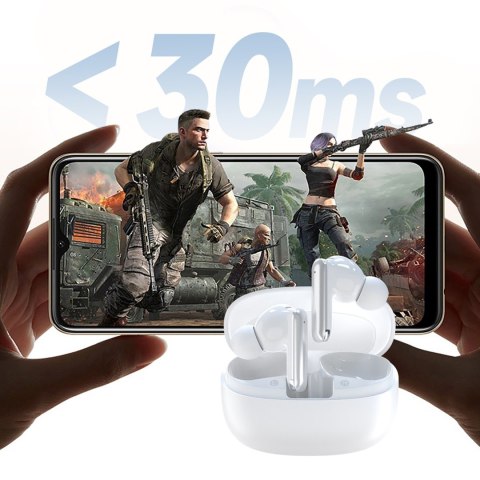 Słuchawki bezprzewodowe U21 TWS ANC ENC Bluetooth - białe