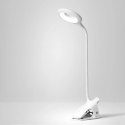 Mini lampka bezprzewodowa LED do czytania z klipsem kablem USB-C 80lm - biała