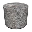 Pufa dekoracyjna, Bertoni, nadruk Olcha - okrągła pufa do salonu, przedpokoju, walec 40cm, elegancka, zamek błyskawiczny, możliw