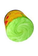Pufa dekoracyjna, Bertoni, nadruk Radioactive - okrągła pufa do salonu, przedpokoju, walec 40cm, elegancka, zamek błyskawiczny, 