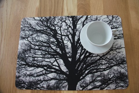 Podkładka prostokątna na stół 29×42 cm, wzór Serenity - ekologiczny filc, pranie 40 °C, Bertoni
