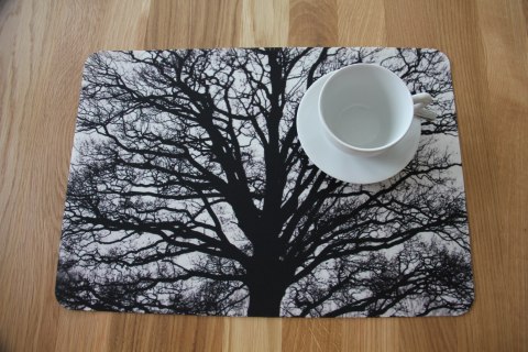 Podkładka prostokątna na stół 29×42 cm, wzór Serenity - ekologiczny filc, pranie 40 °C, Bertoni