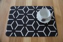 Podkładka prostokątna na stół 29×42 cm, wzór Star - ekologiczny filc, pranie 40 °C, Bertoni