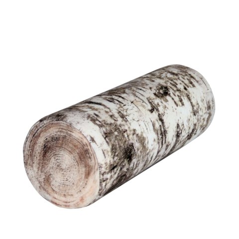 Poduszka rehabilitacyjna wałek Brzoza Ø15x40 cm - welur, pianka memory foam, do podparcia karku i pleców, Bertoni