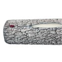 Poduszka rehabilitacyjna wałek Olcha Ø15x40 cm - welur, pianka memory foam, do podparcia karku i pleców, Bertoni