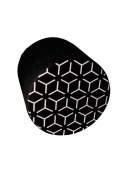 Pufa dekoracyjna, Bertoni, nadruk Star - okrągła pufa do salonu, przedpokoju, walec 40cm, elegancka, zamek błyskawiczny, możliwo