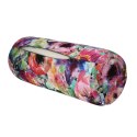 Poduszka rehabilitacyjna wałek Flora Ø15x40 cm - welur, pianka memory foam, do podparcia karku i pleców, Bertoni