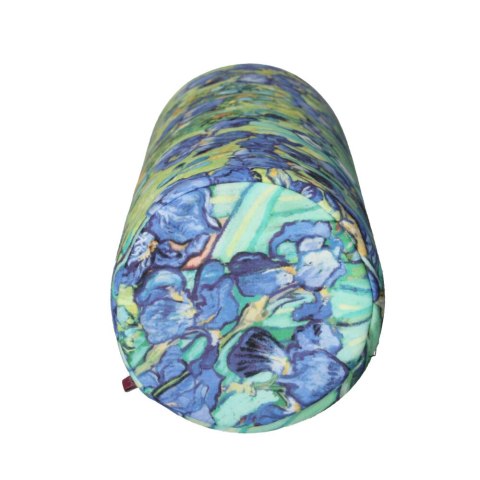 Poduszka rehabilitacyjna wałek Irys Ø15x40 cm - welur, pianka memory foam, do podparcia karku i pleców, Bertoni
