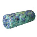 Poduszka rehabilitacyjna wałek Irys Ø15x40 cm - welur, pianka memory foam, do podparcia karku i pleców, Bertoni