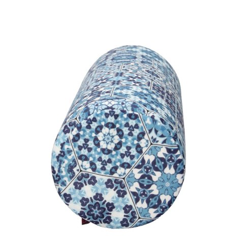 Poduszka rehabilitacyjna wałek Malaga Ø15x40 cm - welur, pianka memory foam, do podparcia karku i pleców, Bertoni