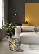 Pufa Codura Wodoodporna do Domu i Ogrodu - wzór Bananeria, Elegancka, Wygodna, Stabilna, Zamek Błyskawiczny, 40 cm, Bertoni