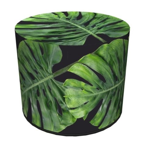 Pufa Codura Wodoodporna do Domu i Ogrodu - wzór Galapagos Night, Elegancka, Wygodna, Stabilna, Zamek Błyskawiczny, 40 cm, Berton