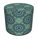Pufa dekoracyjna, Bertoni, nadruk Anais - okrągła pufa do salonu, przedpokoju, walec 40cm, elegancka, zamek błyskawiczny, możliw