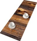 Bieżnik na stół Drewno 115x40 cm - ekologiczny filc, ochrona stołu, dekoracyjny wzór, Bertoni