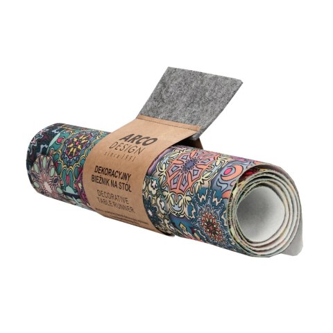 Bieżnik na stół Valencia 95×33 cm - ekologiczny filc, ochrona stołu, dekoracyjny wzór, Bertoni
