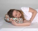 Poduszka rehabilitacyjna wałek Katalonia Ø15x40 cm - welur, pianka memory foam, do podparcia karku i pleców, Bertoni