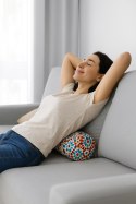 Poduszka rehabilitacyjna wałek Katalonia Ø15x40 cm - welur, pianka memory foam, do podparcia karku i pleców, Bertoni