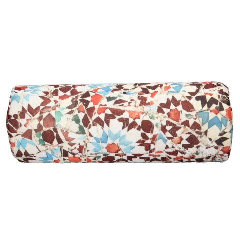 Poduszka rehabilitacyjna wałek Katalonia Ø15x40 cm - welur, pianka memory foam, do podparcia karku i pleców, Bertoni