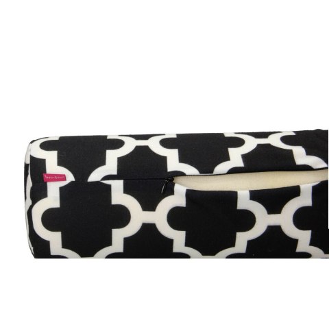 Poduszka rehabilitacyjna wałek Maroco Night Ø15x40 cm - welur, pianka memory foam, do podparcia karku i pleców, Bertoni