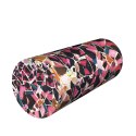 Poduszka rehabilitacyjna wałek Merida Ø15x40 cm - welur, pianka memory foam, do podparcia karku i pleców, Bertoni
