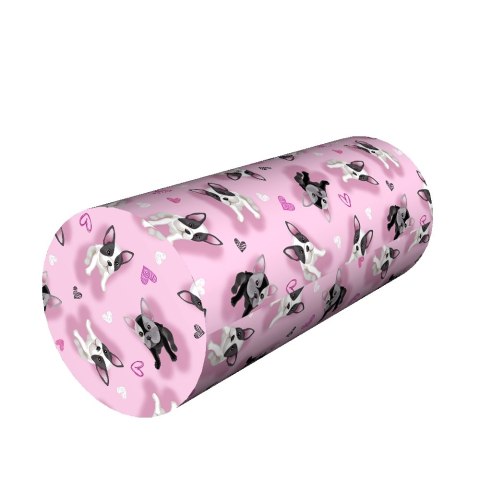 Poduszka rehabilitacyjna wałek Sweety Ø15x40 cm - welur, pianka memory foam, do podparcia karku i pleców, Bertoni