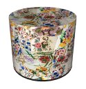 Pufa Codura Wodoodporna do Domu i Ogrodu - wzór Alicante, Elegancka, Wygodna, Stabilna, Zamek Błyskawiczny, 40 cm, Bertoni