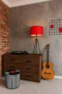 Pufa Codura Wodoodporna do Domu i Ogrodu - wzór Vinyl, Elegancka, Wygodna, Stabilna, Zamek Błyskawiczny, 40 cm, Bertoni