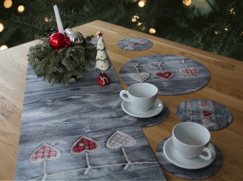 Bieżnik na stół HEARTS 115x40 cm