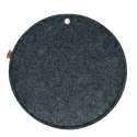 Organizer ścienny filcowy Bertoni „Kółko" XL fi 45 cm - antracyt, 4 kieszenie, ekologiczny