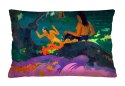 Poduszka dekoracyjna Elegance Print Fatata Te Miti (Gauguin) 40×60 cm - Welurowa, Dwustronny Nadruk, Zamek, Antyalergiczny Wkład