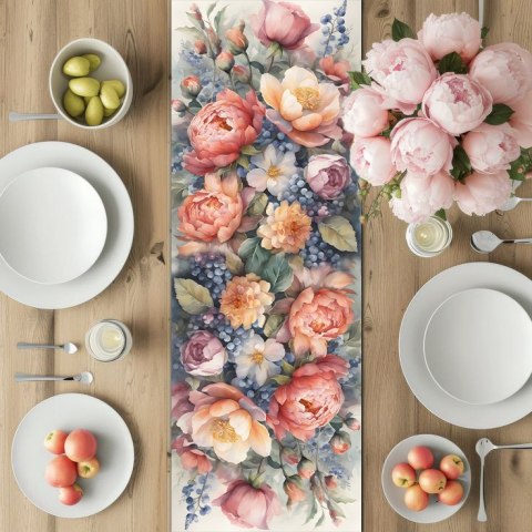 Bieżnik na stół Felicia 95×33 cm - ekologiczny filc, ochrona stołu, dekoracyjny wzór, Bertoni