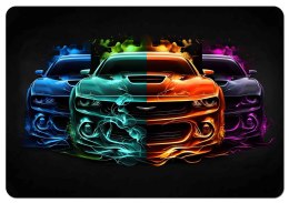 Podkładka na biurko 50×70 cm, wzór Dream Cars - ekologiczny filc, nadruk HD, ochrona blatu, do biura i pokoju - Bertoni