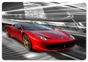 Podkładka na biurko 50×70 cm, wzór Ferrari - ekologiczny filc, nadruk HD, ochrona blatu, do biura i pokoju - Bertoni