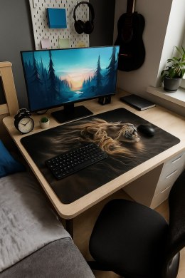 Podkładka na biurko 50×70 cm, wzór MacLeo - ekologiczny filc, nadruk HD, ochrona blatu, do biura i pokoju - Bertoni