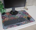 Podkładka na biurko 50×70 cm, wzór Valencia - ekologiczny filc, nadruk HD, ochrona blatu, do biura i pokoju - Bertoni