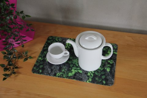 Podkładka prostokątna na stół 29×42 cm, wzór Creeper - ekologiczny filc, pranie 40 °C, Bertoni