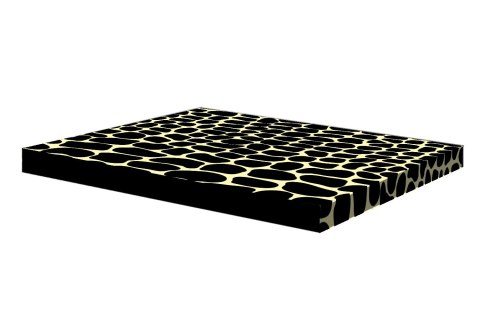 Legowisko materac dla psa XXL 110×80×5 cm - pianka, wodoodporny pokrowiec, nadruk „Krokodyl", Bertoni