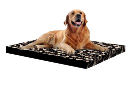 Legowisko materac dla psa XL 80×55×5 cm - pianka, wodoodporny pokrowiec, nadruk „Bullteriers