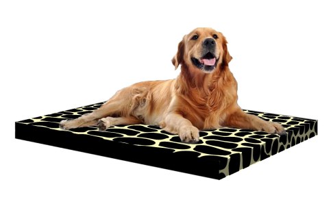 Legowisko materac dla psa XL 80×55×5 cm - pianka, wodoodporny pokrowiec, nadruk „Krokodyl", Bertoni