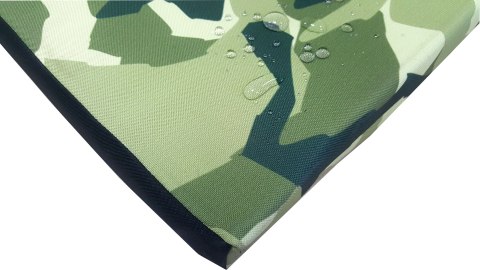 Legowisko materac dla psa XL 80×55×5 cm - pianka, wodoodporny pokrowiec, nadruk „Moro", Bertoni